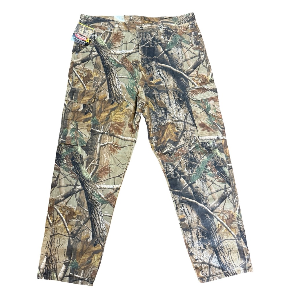Wrangler Pro Gear Realtree Hardwoods Camo Cargo Pants Mens 40x30 Hunting PG090AP